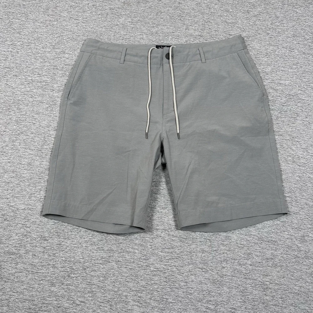 Faherty Shorts Men's Size 34 Gray All Day Hybrid Drawstring Beach Golf Outdoor